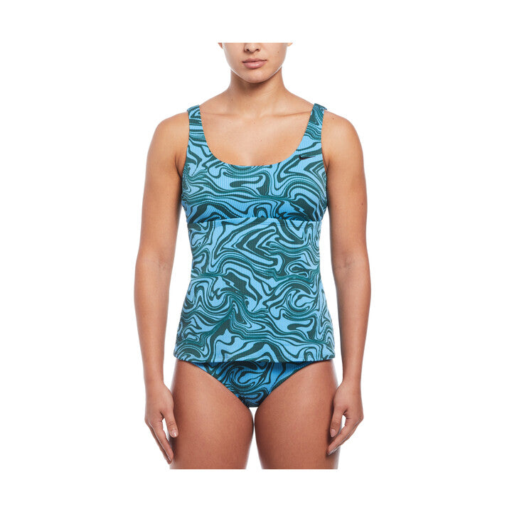 Nike Women Swirl Scoop Neck Tankini