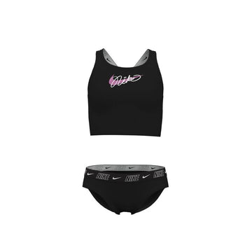 Nike Girls Logo Tape Crossback Midkini Set