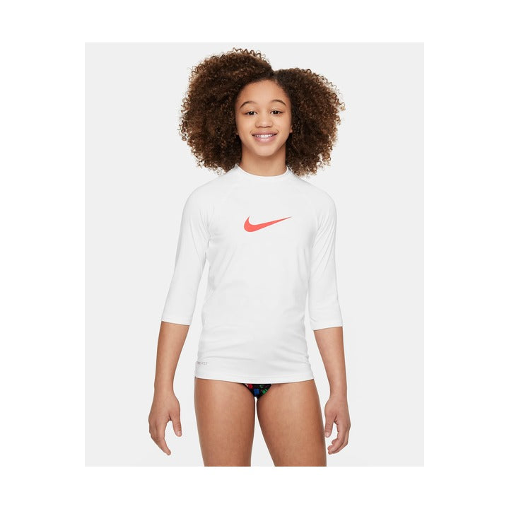 Nike Girls Logo Short Sleeve Hydroguard