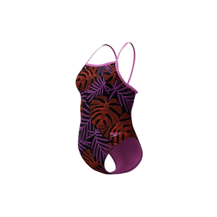 Speedo Womens Printed Web Back One Piece