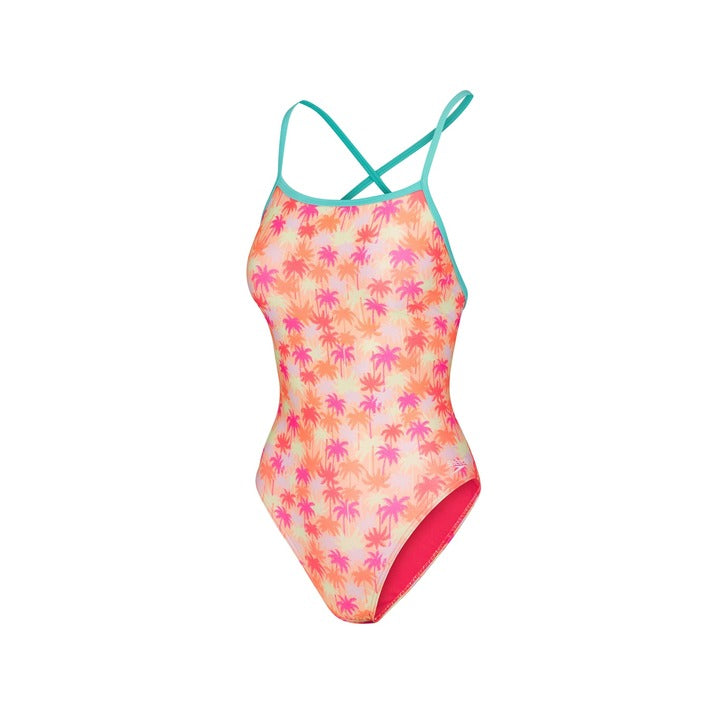 Speedo Printed Double X Back 1Pc