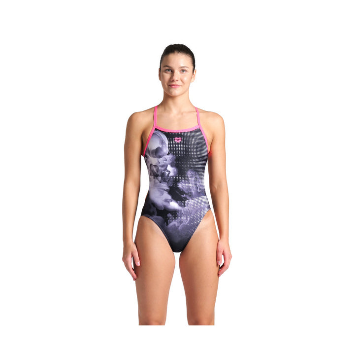 Arena Women's Airbrush One Piece Swimsuit Challenge Back