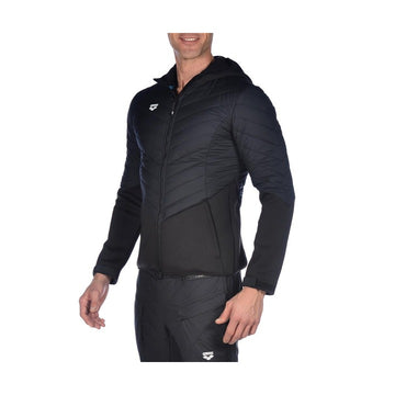 Arena Jacket Hooded Full Zip Half Quilted