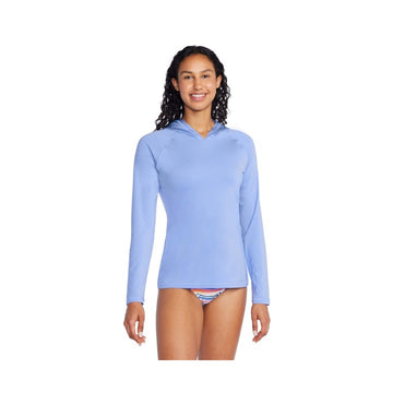 Speedo Women's Long Sleeve Swim Tee With Hood