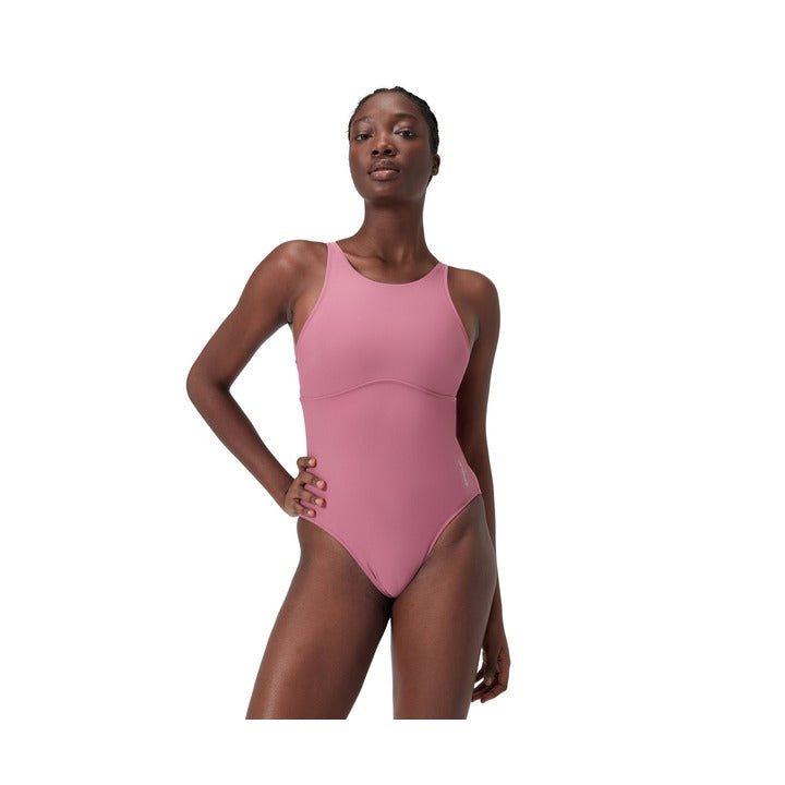 Speedo Women's Solid Highneck One Piece