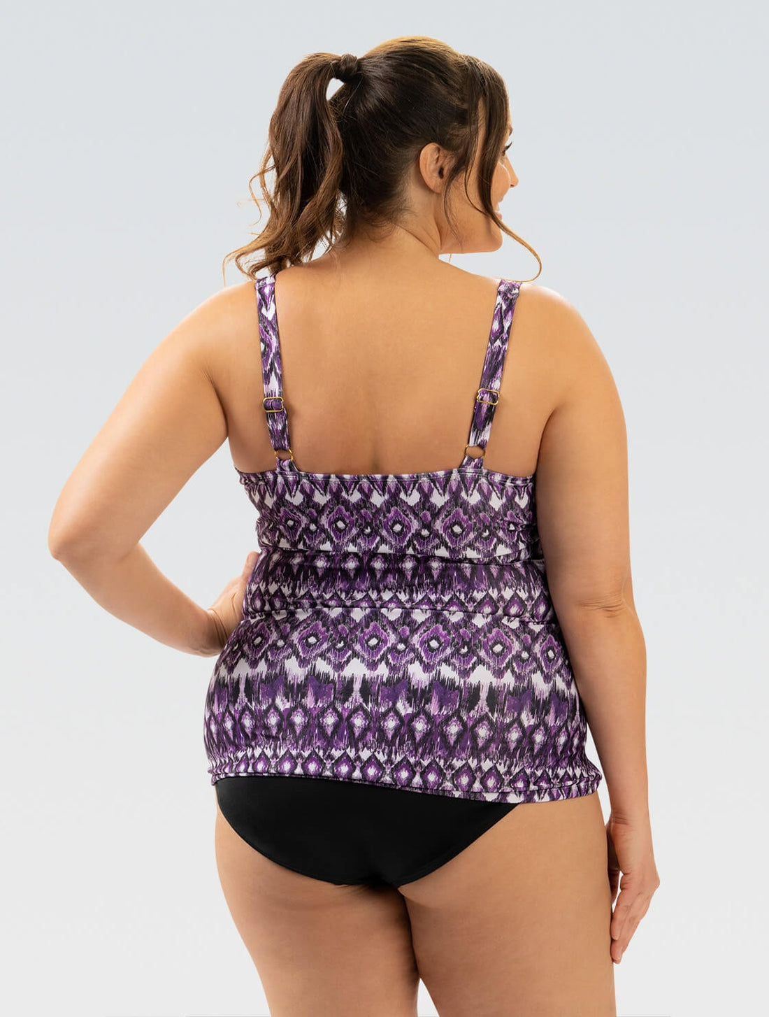 Dolfin Aquashape Wrap Front Tankini Globetrotter