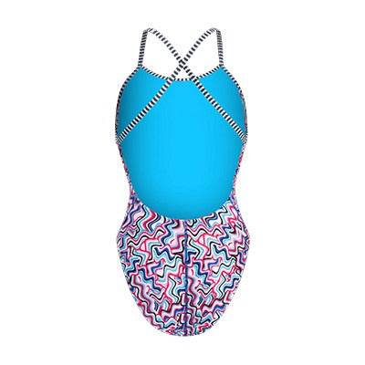 Dolfin Women's Uglies Ripple Diver Back One Piece Swimsuit