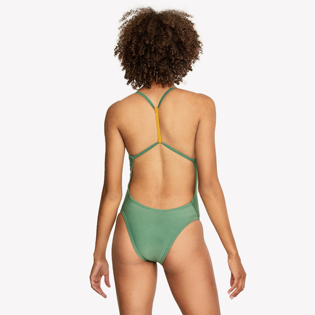 Speedo Womens Solid T-back One Piece