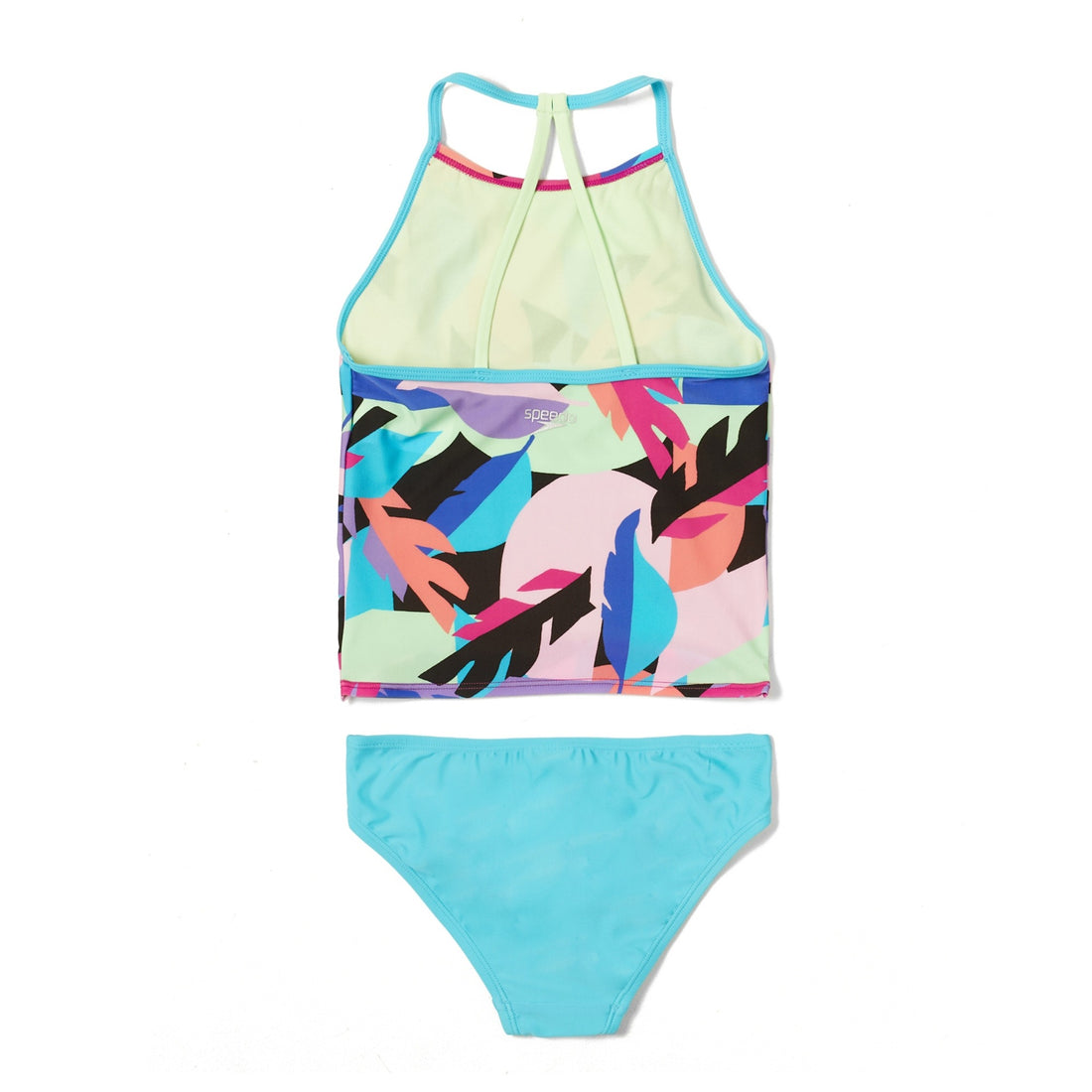 Speedo Print High Neck Tankini Set