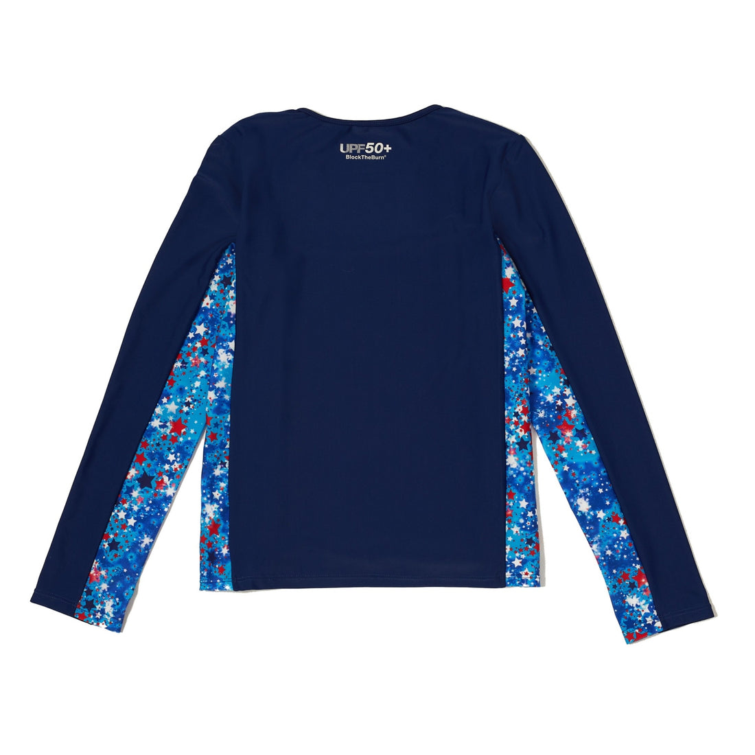 Speedo Girls L/S Print Splice Rashguard