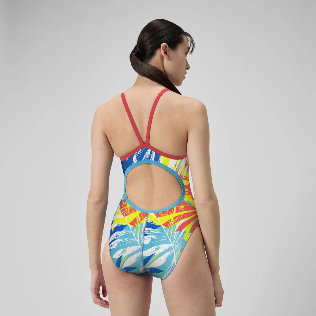 Speedo Women's Print Propel Back One Piece