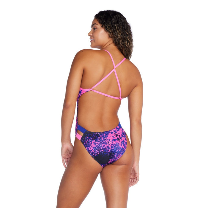 Speedo Women's Printed Twist Back One Piece