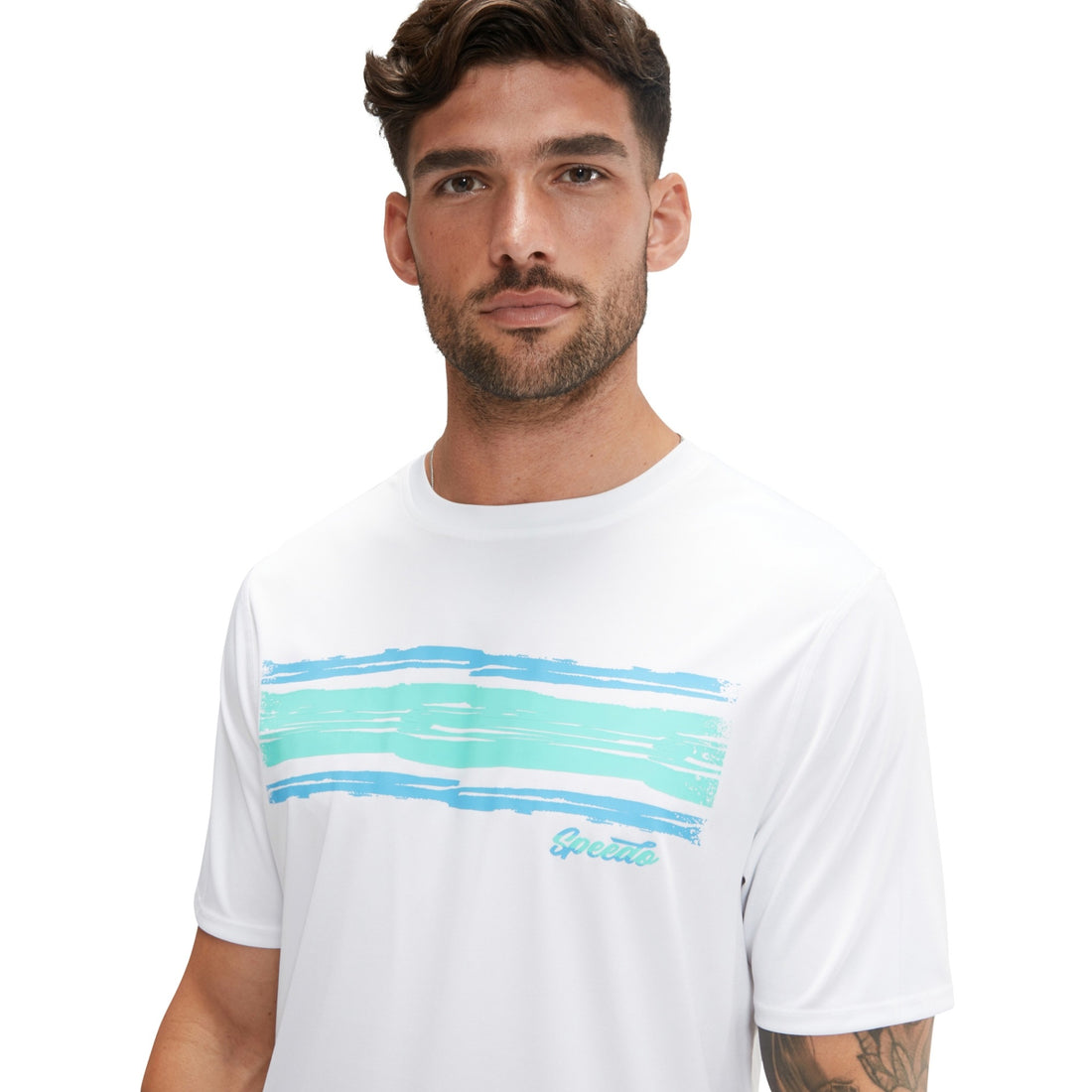 Speedo Men's Shortsleeve Graphic Swim Shirt