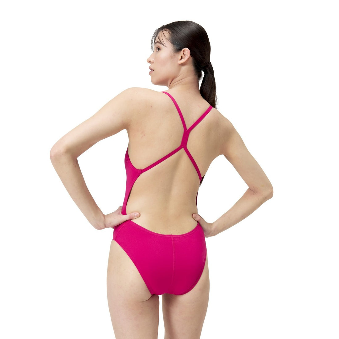 Speedo Women's Solid One Back One Piece Swimsuit