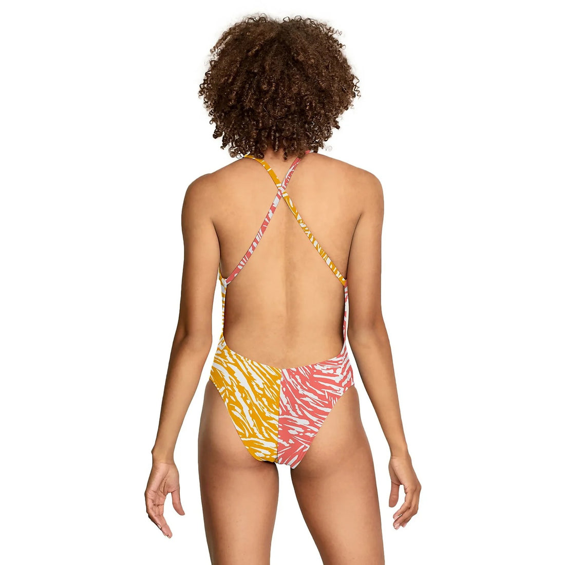 Speedo Print Half Split One Piece Swimsuit