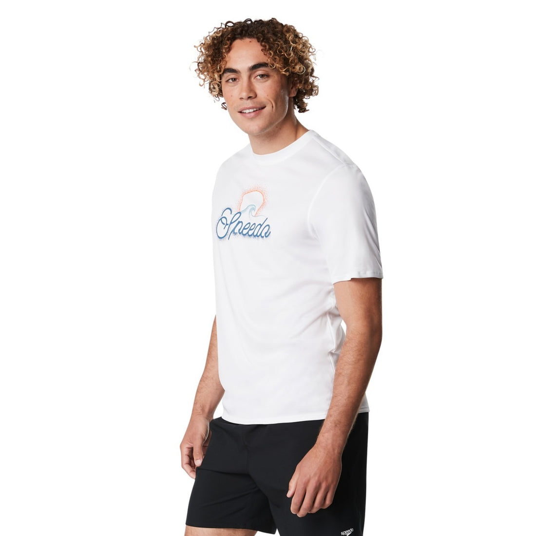 Speedo Graphic Short-Sleeve Swim Shirt