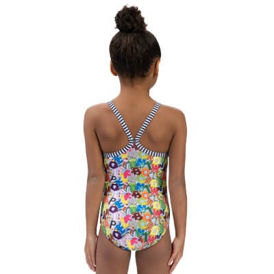 Dolfin Little Girls' Alphabet Soup One Piece Swimsuit