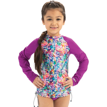 Dolfin Uglies Rash Guard GIRLS SHIMMER Long Sleeve