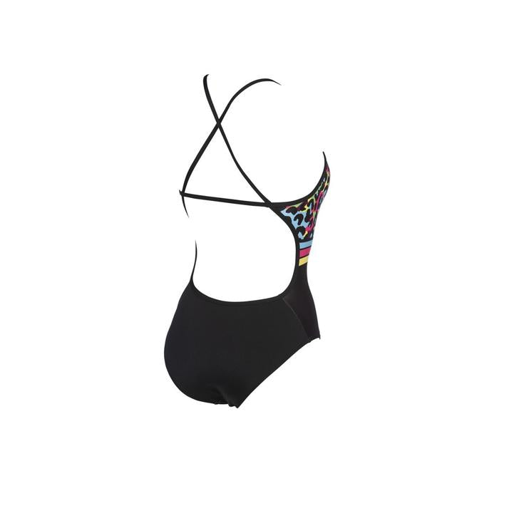 Arena Heat Stripe Accelerate Back One Piece Swimsuit