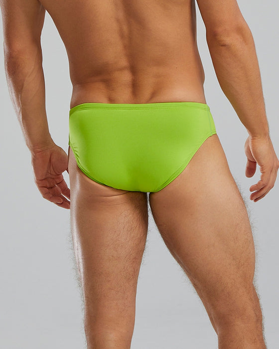 TYR Men Solid Brief Lime