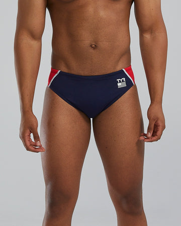 TYR Men's Durafast Elite USA Brief