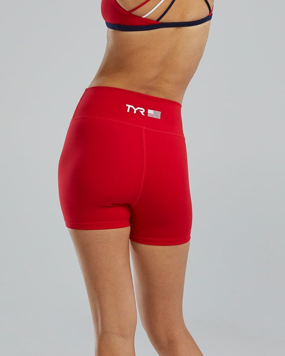 Tyr Women Joule Elite High Rise 3.25in Short Solid