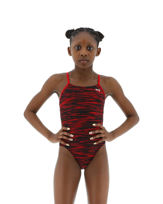 Tyr Durafast Elite Girls Cutoutfit Swimsuit - Fizzy