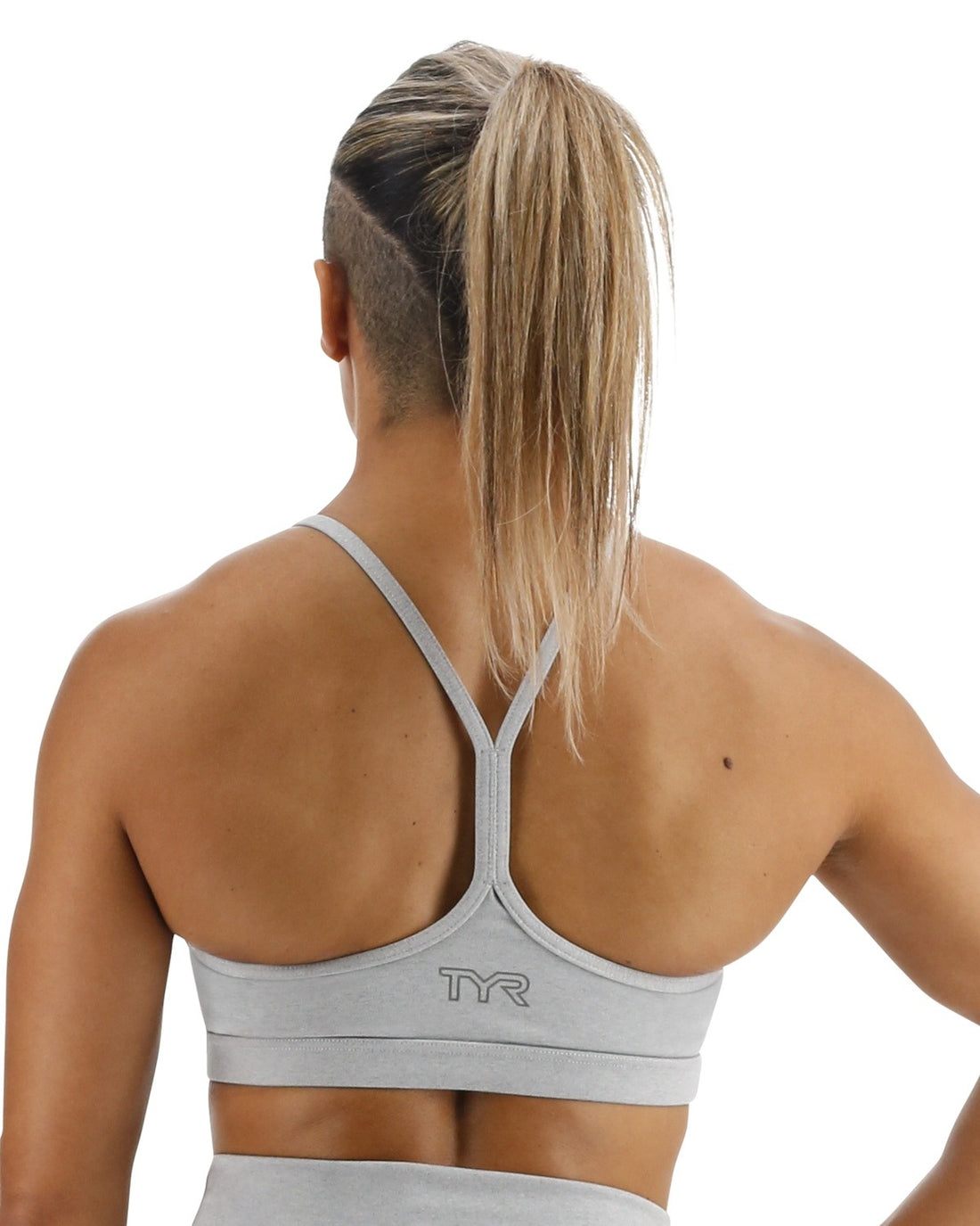 Tyr Base Kinetic Women's V-Neck Sports Bra - Heather