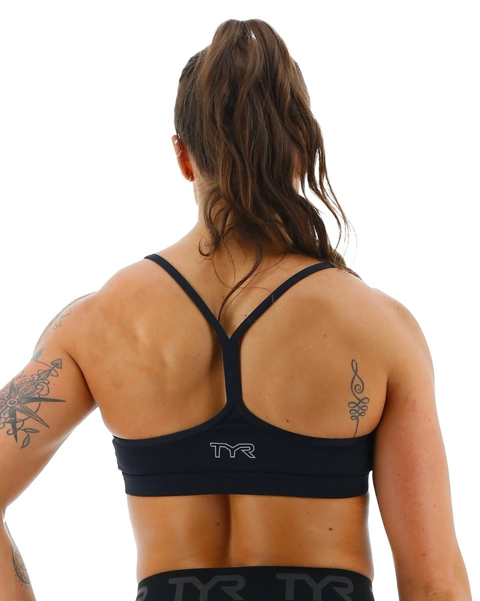 Tyr Base Kinetic Women's V-Neck Sports Bra - Solid