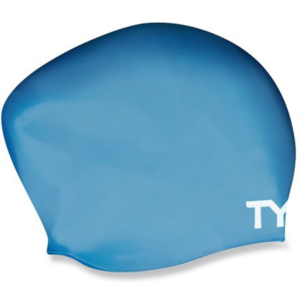 Tyr Long Hair Swim Cap WRINKLE-FREE Junior