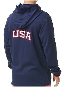 TYR Men's USA Alliance Podium Full Zip Hoodie