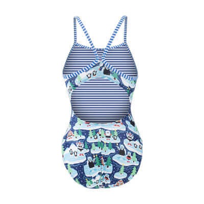 Dolfin Women's Uglies Yeti Plunge V-Back One Piece Swimsuit