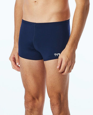 TYR  Men's Square Leg Solid Square Leg Swimsuit