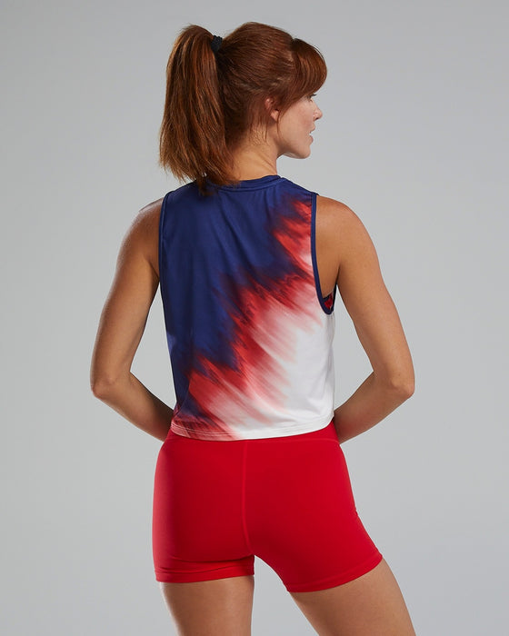 Tyr Women Large Logo Croptank USA