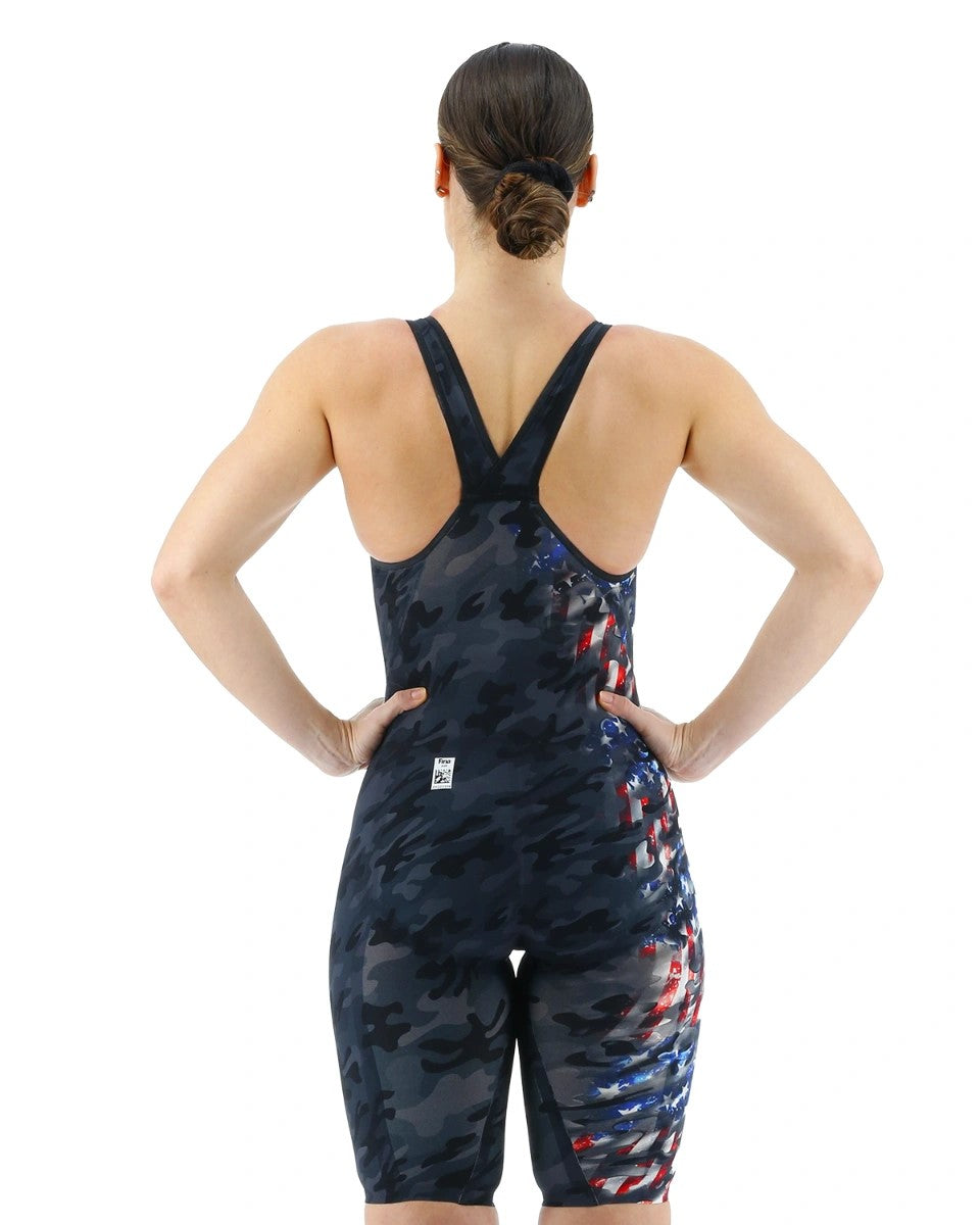 TYR Women's Venzo Closed Back - USA Blackout Camo - Tech suit