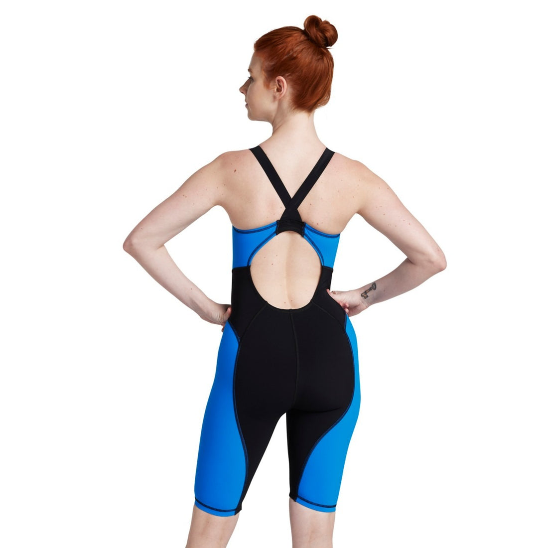 Speedo Vanquisher Solid Open Back Kneeskin Tech Suit