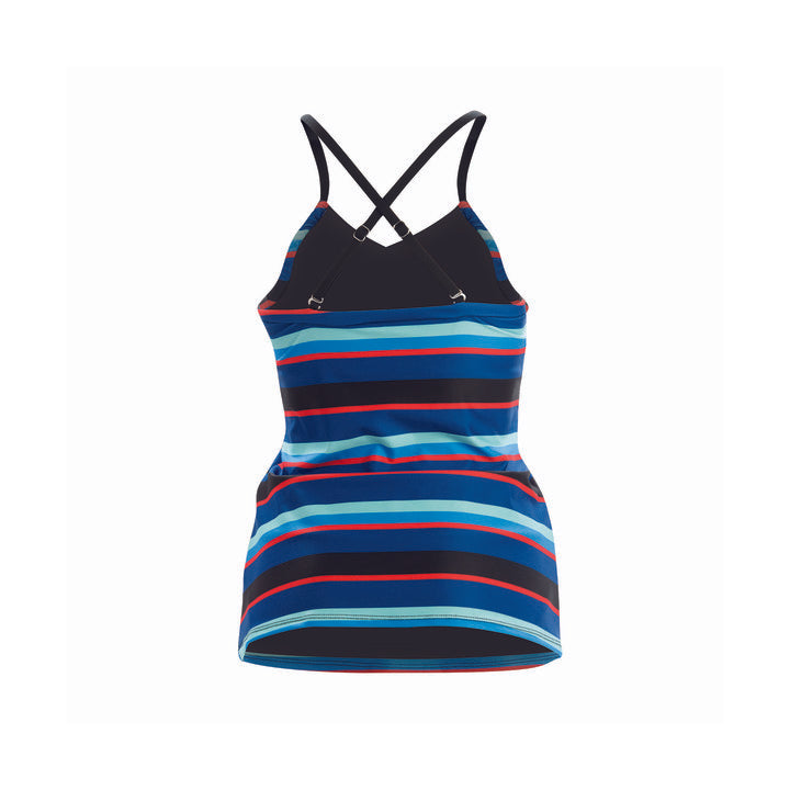 Dolfin Aquashape Blue Multi Stripe Tankini Top