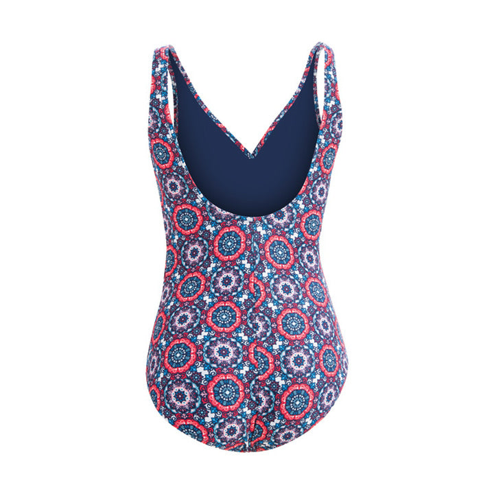 Dolfin Aquashape Mosaic Ruched Front Swimsuit