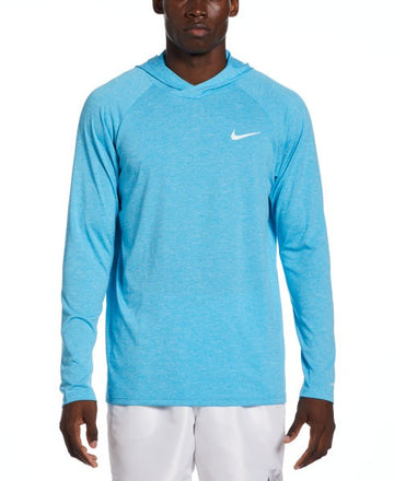 Nike Men's Heather Long Sleeve Hooded Rash Guard Hydroguard