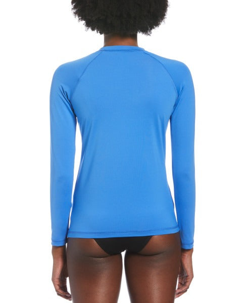 Nike Women's Solid Swoosh Long Sleeve Hydroguard