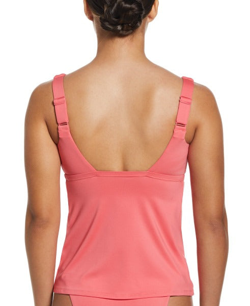 Nike Women's Essentials Scoop Neck Tankini Top Extended Colors