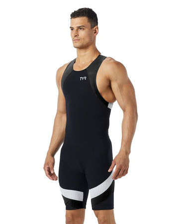 Tyr Men's Carbon Zipper Back Short John Tri Suit