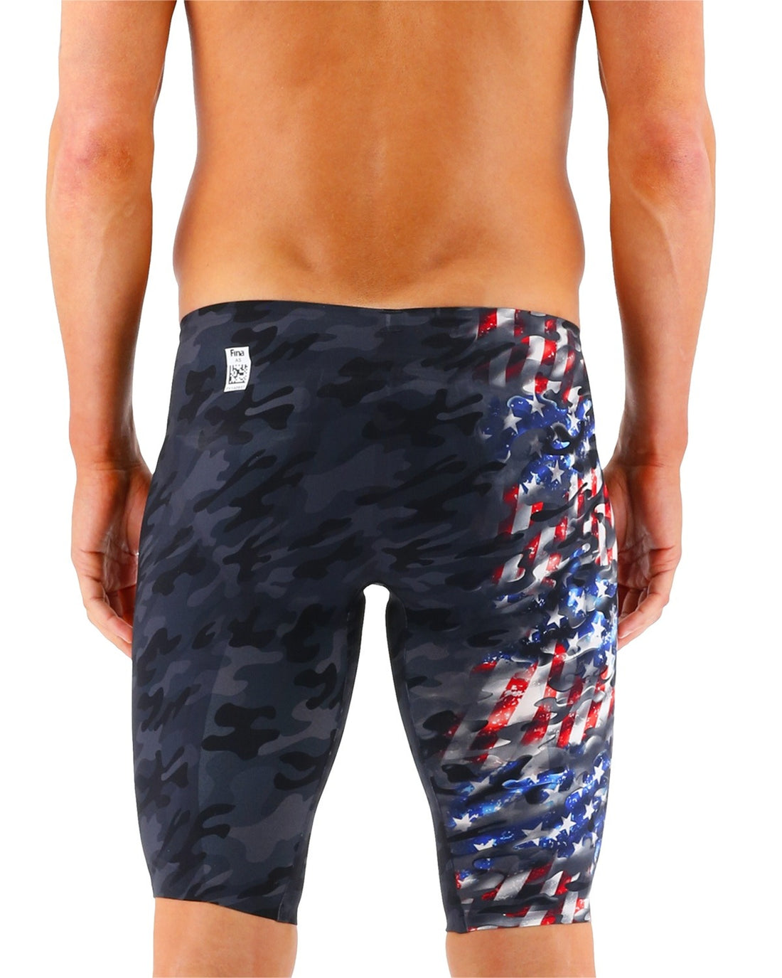 TYR Men's Venzo High Jammer - USA Blackout Camo