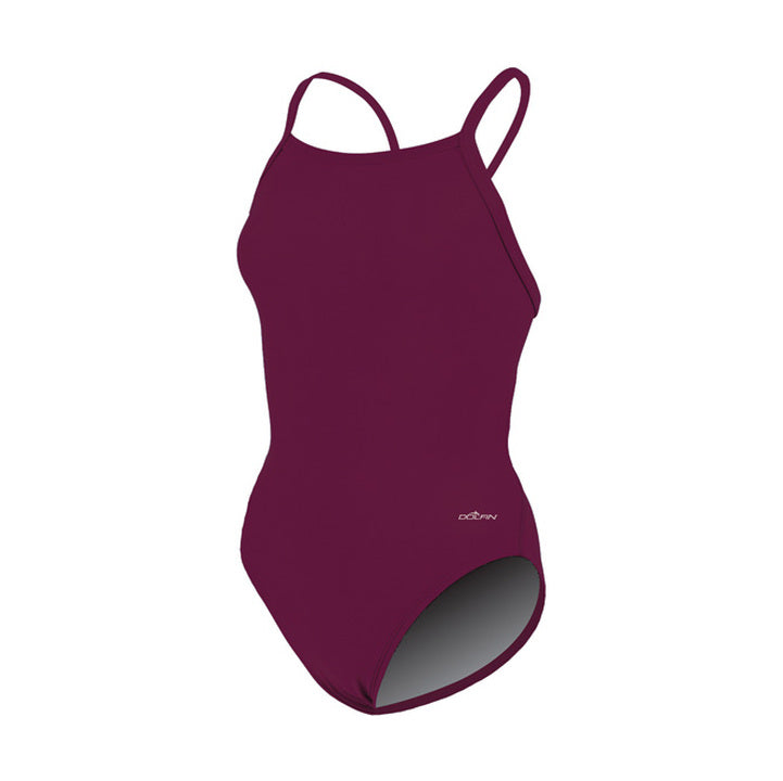 Dolfin Xtra Life Lycra Solid V-2 Back Swimsuit