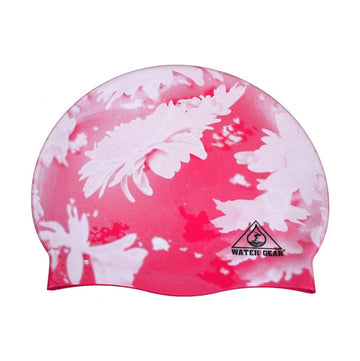 Water Gear Swim Cap PINK FLOWER