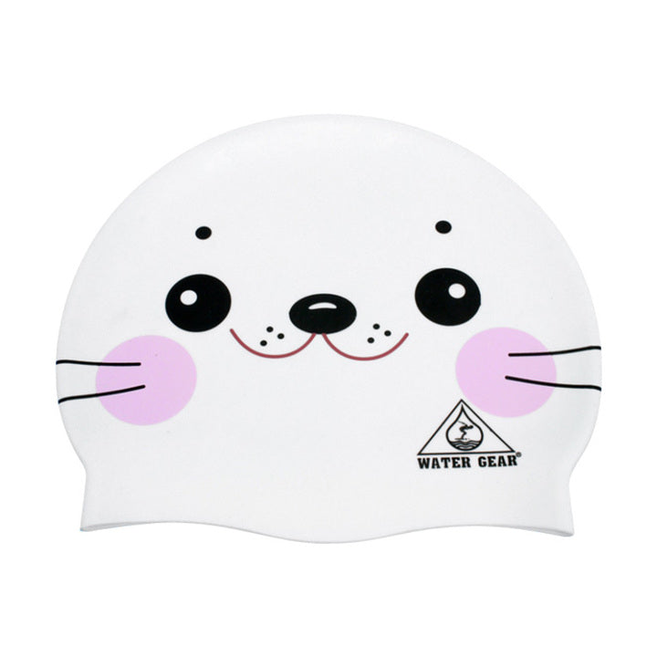 Water Gear Swim Cap WHITE SEAL