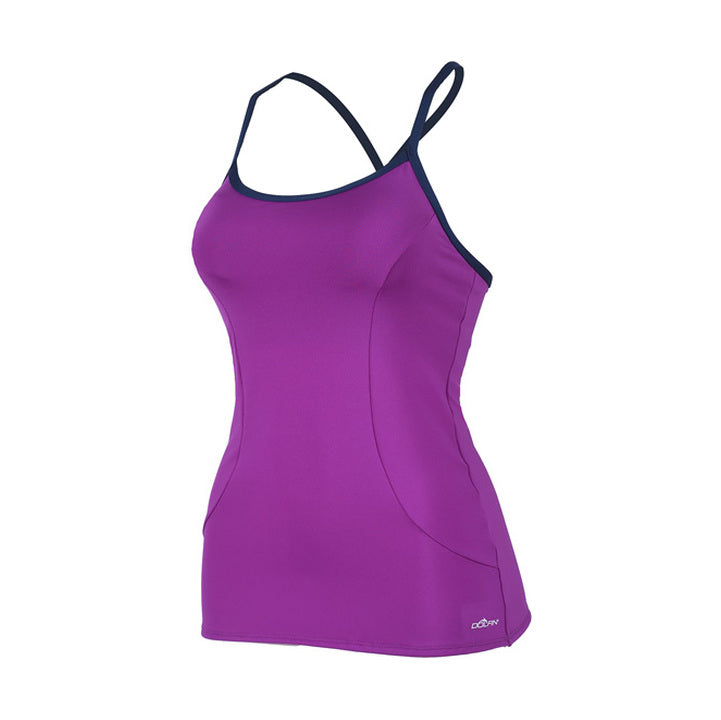 Dolfin Tankini Top SOLID Scoopneck