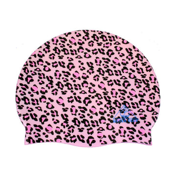 Water Gear Swim Cap PINK CHEETAH