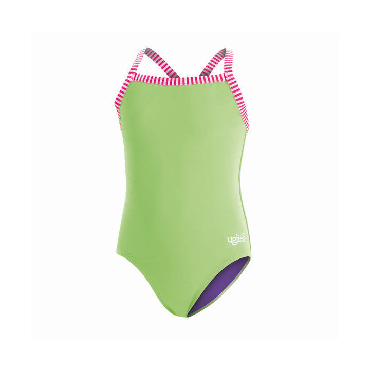 Dolfin Uglies Girls' Solid One Piece Swimsuit