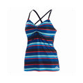 Dolfin Aquashape Blue Multi Stripe Tankini Top